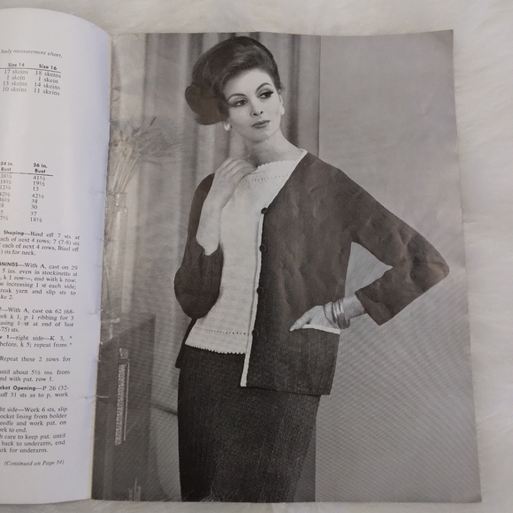BOOK Vintage 1962 New Hand Knits volume 70, 20 patterns - Picture 7 of 16